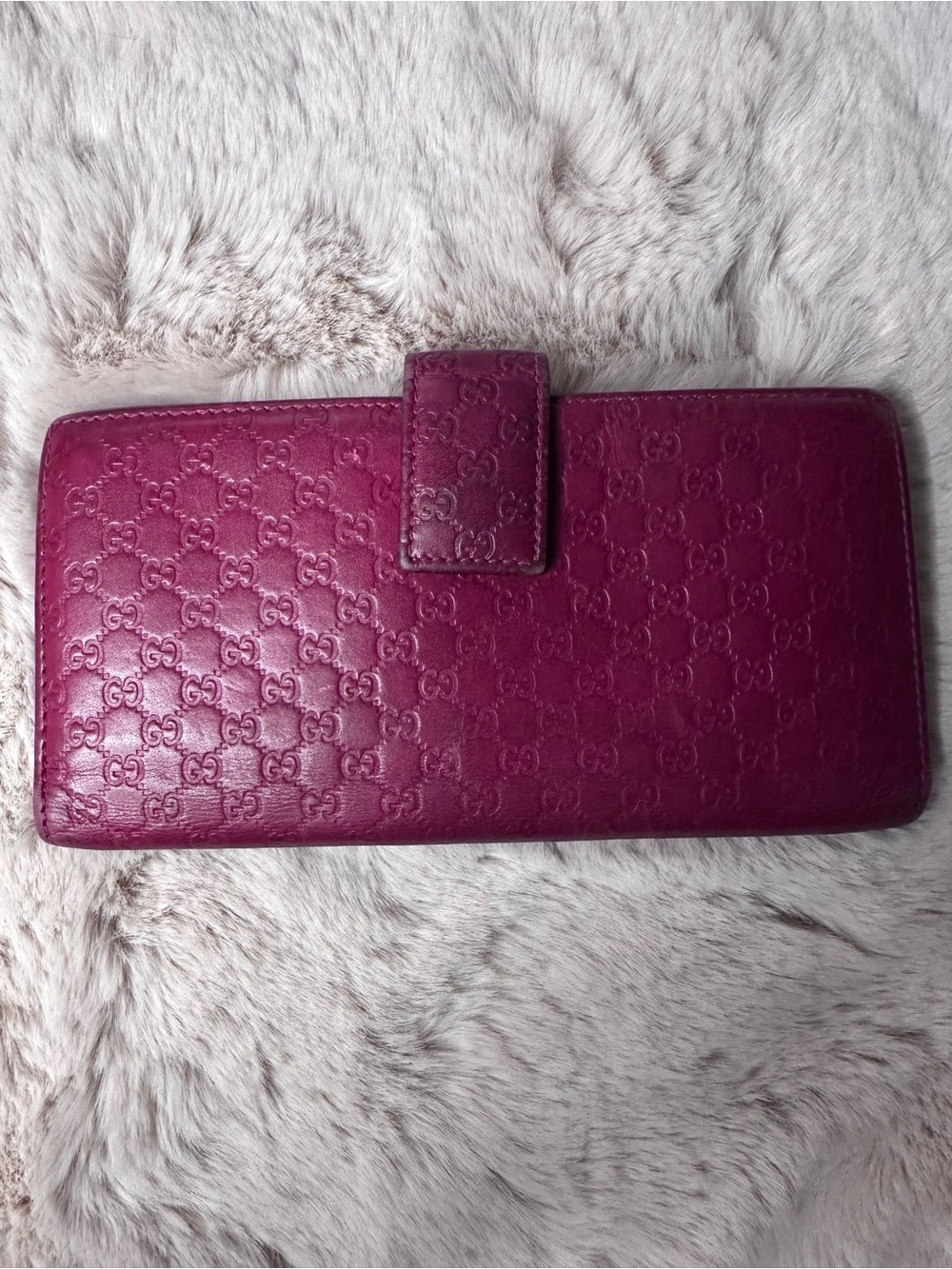 💗 Gucci Microguccissima Pink Leather Continental Wallet